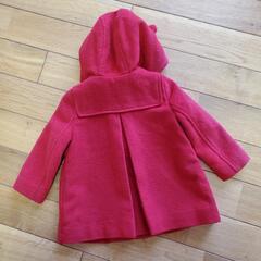 baby GAP 赤い くま耳 フード付きコート 80cmの画像