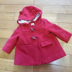 baby GAP 赤い くま耳 フード付きコート 80cm