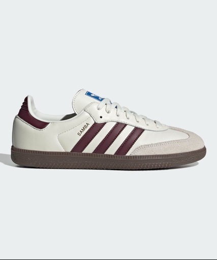 adidasサンバOG   オフホワイト/マルーン/ガム  新品未使用27.5㎝