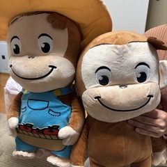 おさるのジョージ　ビッグサイズ　ぬいぐるみ2点　未使用タグ付き