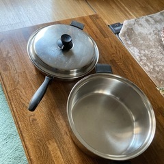 ステンレス製大鍋&フライパンの画像