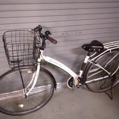 自転車　27インチ　白