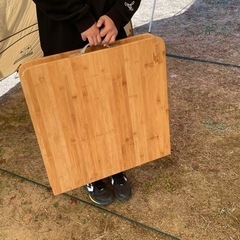 【キャンプ用品
】フィールドア　バンブーテーブルの画像