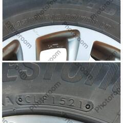 12㌅アルミホイール(BRIDGESTONE BALMINUM TR10)と12㌅バン用ラジアルタイヤ(BRIDGESTONE K370)の4本セットの画像