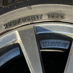 値下げ中！スタッドレスタイヤ、ホイール4本セット225/65R17の画像