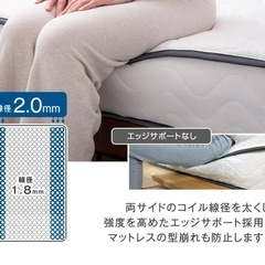タンスのゲン ダブルマットレス黒【完全新品:定価14000円】の画像