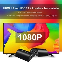 最終価格！HDMIエクステンダー　延長器　送受信機　196ft/60m CAT5/6の画像