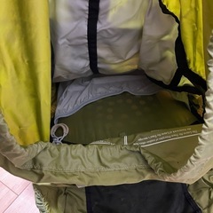 オスプレー　アトモス65とザックカバー付きの画像