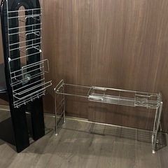 ステンレス製　キッチン物置　流し台
