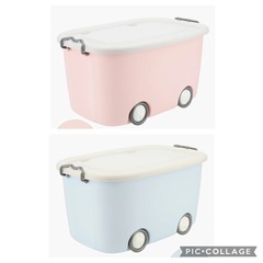 おもちゃ箱　ストレージボックス　セット　ニトリ　車の画像
