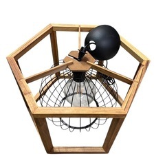 NO.2030 IKEA ペンダントライト ランプ 電球 木製 照明器具 家具 中古の画像