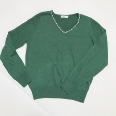 earth music&ecology　ビジュー付きニットトップス