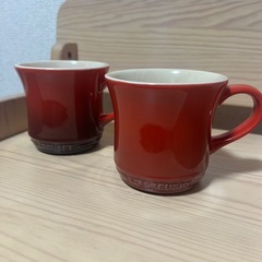 ル・クルーゼ　赤　マグカップ　2個セット