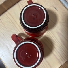 ル・クルーゼ　赤　マグカップ　2個セットの画像