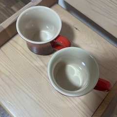 ル・クルーゼ　赤　マグカップ　2個セットの画像