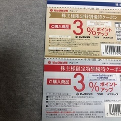 ビックカメラグループ株主優待クーポン