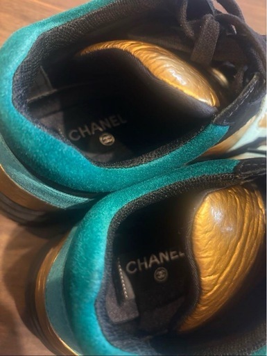 CHANEL シャネル G34360ココマーク/ スニーカー35ハーフレディース