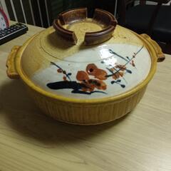 【未使用】伊賀焼華山土鍋4人用