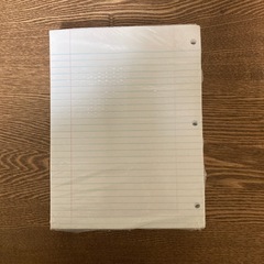 ノートブックペーパー3つ穴の画像