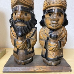アイヌ　ニポポ　木彫り　北海道民芸品
