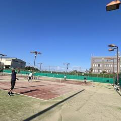 早朝硬式テニス