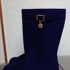 未使用19cmネイビーキッズブーツの画像