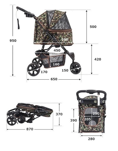 ペットカート小型犬、中型犬用