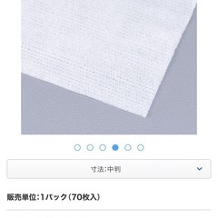 大人用アスクル トイレに流せるやわらかおしりふき中判　お尻拭き清拭タオル　流せる　 1パック（70枚入）の画像