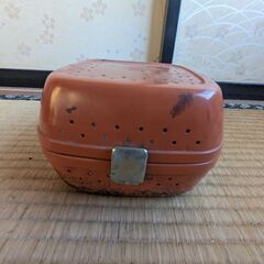 骨董品　炭で温めるアンカ