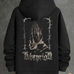 祈りの手プルオーバーパーカーの画像