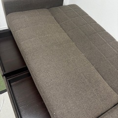 【取引完了致しました】ニトリ・引き出し付きソファベッドの画像