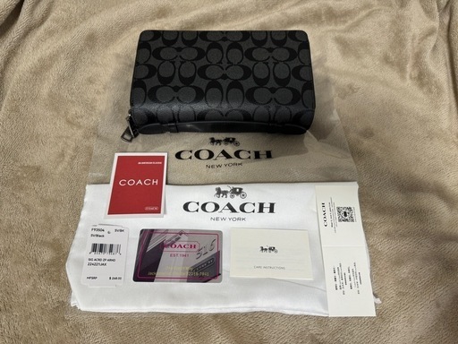 コーチ COACH 長財布 F93504 ダブルジップ セカンドバッグ