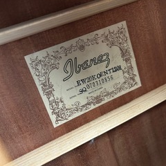 ibanez ew20koent1201 希少 エレアコの画像
