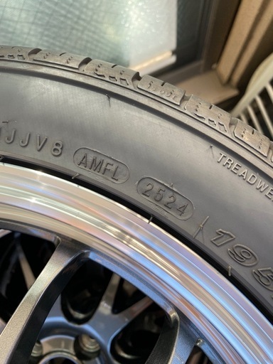 美品！195/45r16 サマータイヤ✖️16インチホイール4本セット　エスホールドs8m