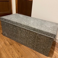 ブリキ　トタン　収納ボックス　アンティーク家具