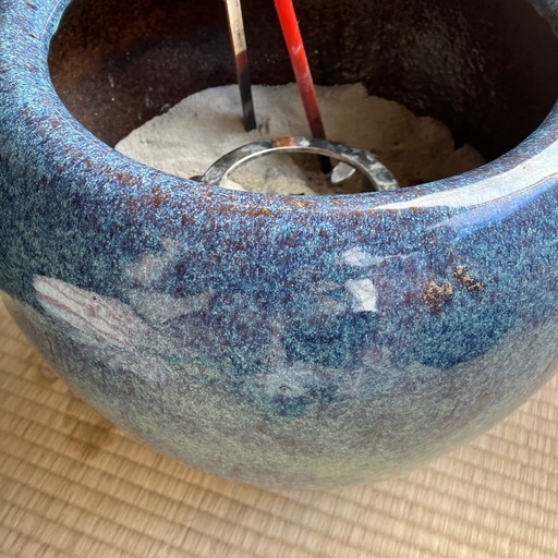 灰付き火鉢