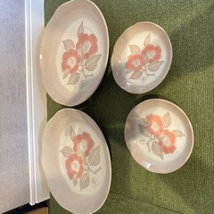 竹久夢二 皿(中皿2枚、小皿2枚セット)