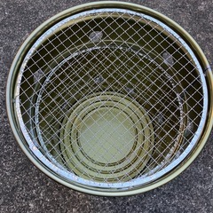 ペール缶BBQコンロ 網2枚&フタ付き 焼却炉 ストーブ 焚火台　ハンドメイドの画像