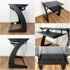 ニトリ　ガラスパソコンデスク　マーチン　の画像