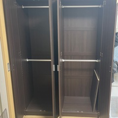 クローゼット 洋服タンス2個セットの画像