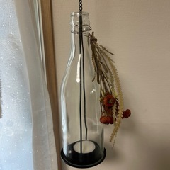 ドライフラワー付き　キャンドルホルダーの画像