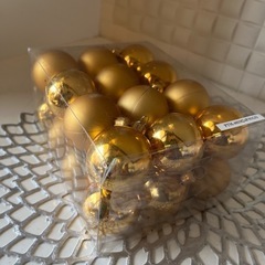 クリスマス　デコレーション　ゴールド