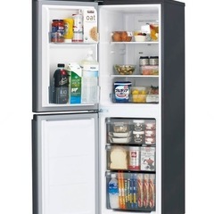 仙台市内トラック荷台渡し無料！ 2024 Haier マットブラック 148L 冷蔵庫 中古 家電 買取 仙台 左開き スリム の画像