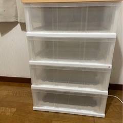 追加募集　4段チェスト　衣装ケースの画像