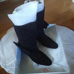 レディースブーツ 黒　Lの画像