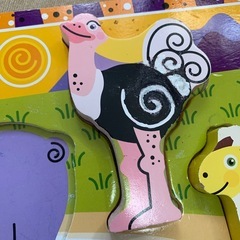 お譲り先決定　
木製　アニマルパズルの画像