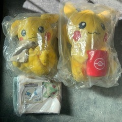 【取引中】ポケモン　ピカチュウぬいぐるみ2体　トートバッグセット 