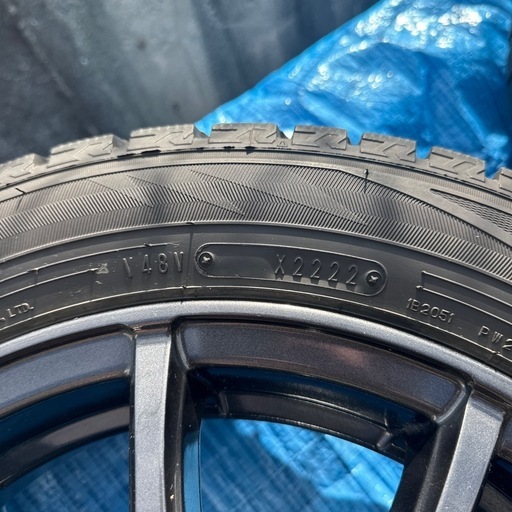 ◾️受渡予定者様決まりました◾️ダンロップ スタッドレスタイヤ 4本セット ナット付き 155/65R14 2022年製ウィンターマッ