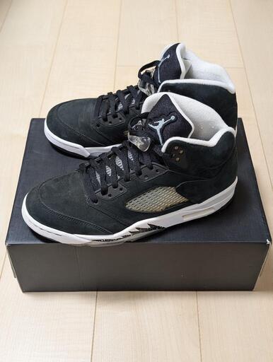 【美品】NIKE AIR JORDAN5 RETRO OREO 28cm 136027-035 ナイキ エアジョーダン5 レトロ オレオ スニーカー