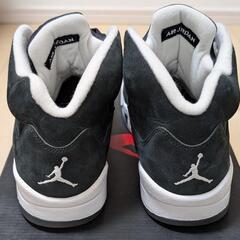 【美品】NIKE AIR JORDAN5 RETRO OREO 28cm 136027-035 ナイキ エアジョーダン5 レトロ オレオ スニーカーの画像